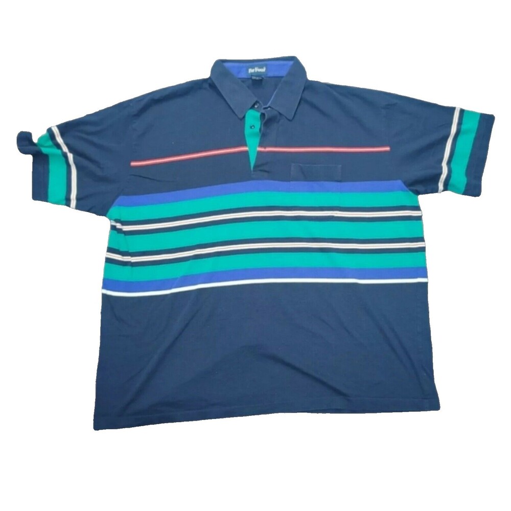 PAR Four Men's Navy Blue Polo Shirt  Size XXL 2XL